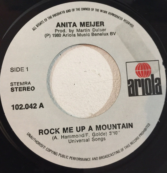 Anita Meyer - Rock Me Up A Mountain (7") - Discogs image 2