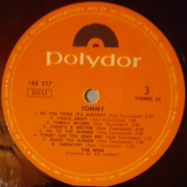 Who, The - Tommy (2xLP) - Discogs image 7