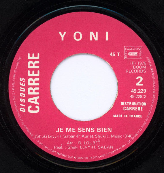 Yoni (8) - Aime Moi (7") - Discogs image 4