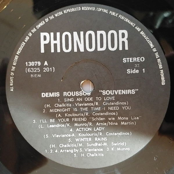 Demis Roussos - Souvenirs (LP) - Discogs image 4