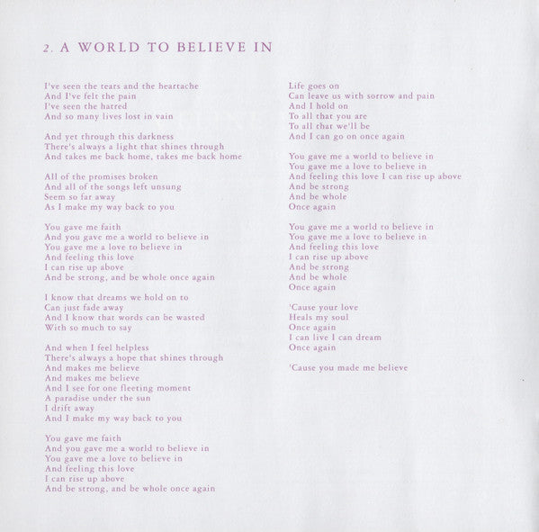 Céline Dion - A World To Believe In (Himiko Fantasia) (CD) - Discogs image 7