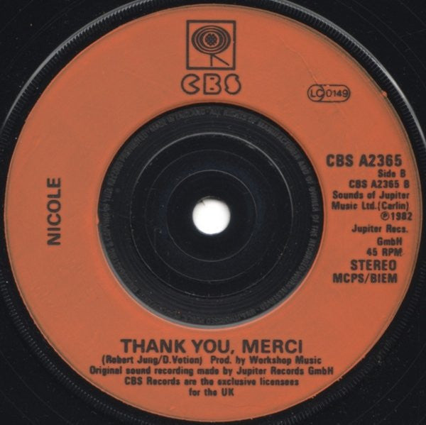 Nicole (2) - A Little Peace (7") - Discogs image 4