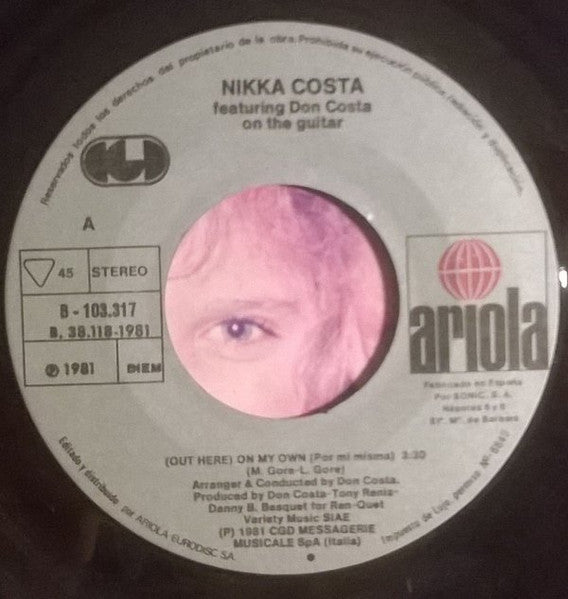 Nikka Costa Featuring Don Costa - On My Own = Por Mi Misma (7") - Discogs image 3