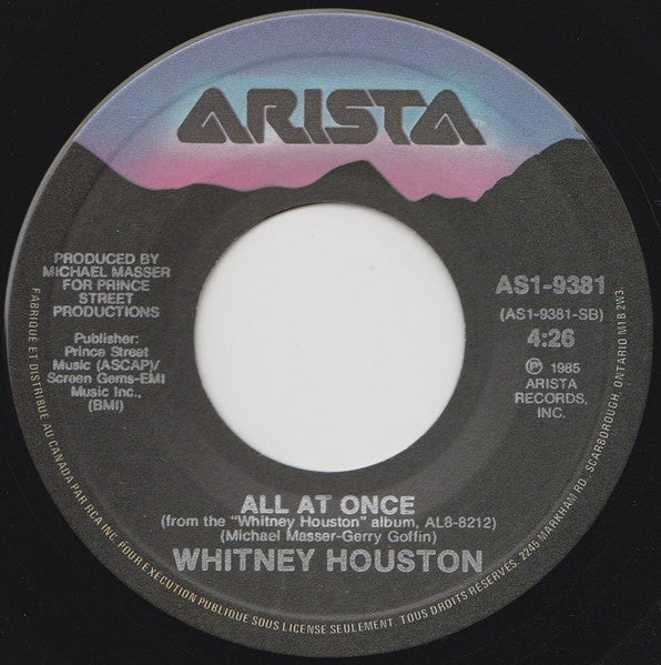 Whitney Houston - Saving All My Love For You (7") - Discogs image 4