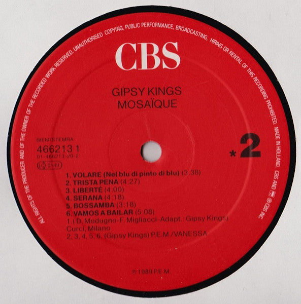 Gipsy Kings - Mosaïque (LP) - Discogs image 4