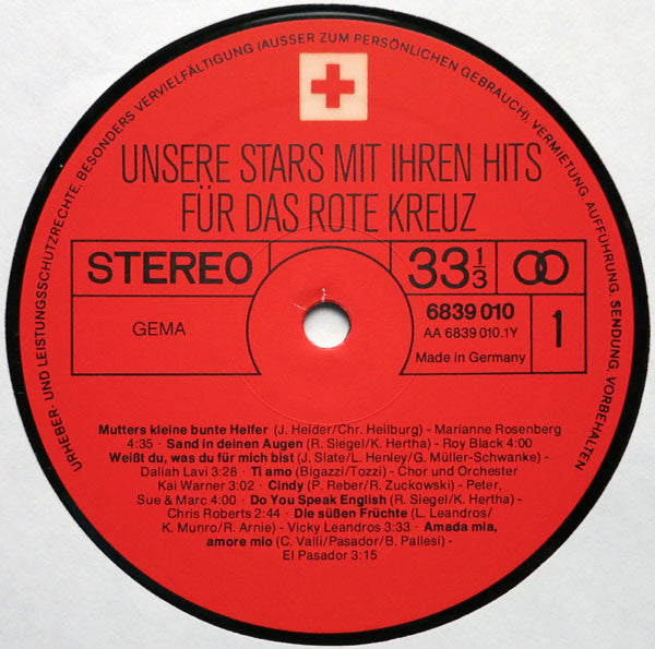 Various - Unsere Stars Mit Ihren Hits (LP) - Discogs image 3