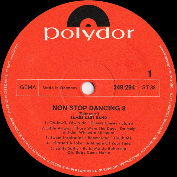 James Last - Non Stop Dancing 8 (LP) - Discogs image 3