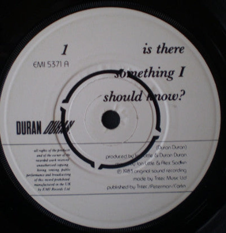 Duran Duran - Is There Something I Should Know? (7")
