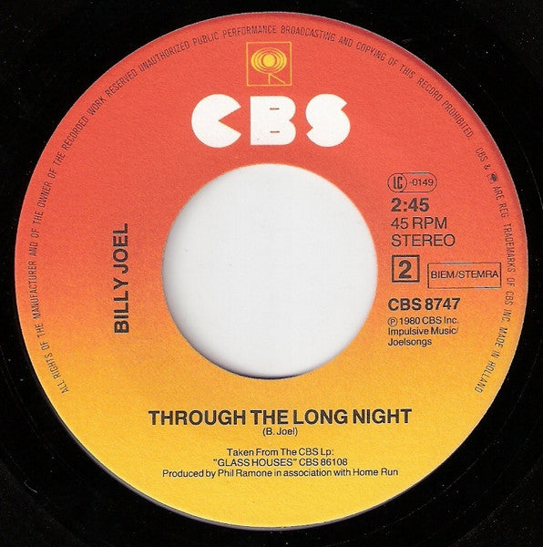 Billy Joel - Don't Ask Me Why (7") - Discogs image 5