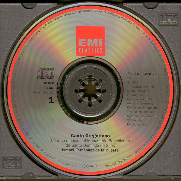 Coro De Monjes Del Monasterio De Santo Domingo De Silos - Canto Gregoriano (2xCD) - Discogs image 3