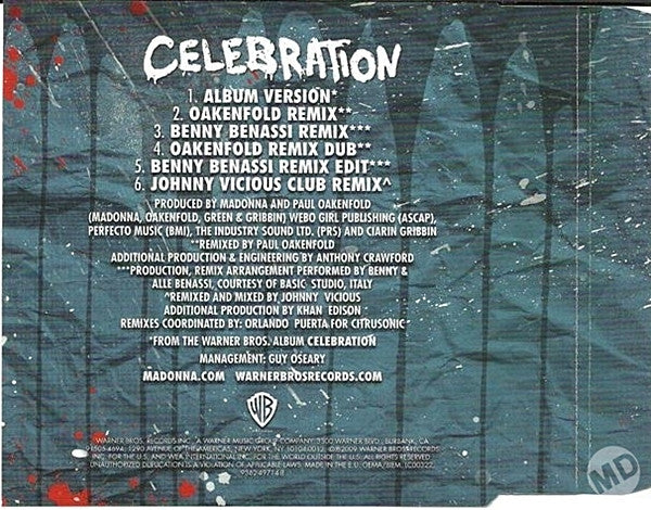 Madonna - Celebration (CD) - Discogs image 3