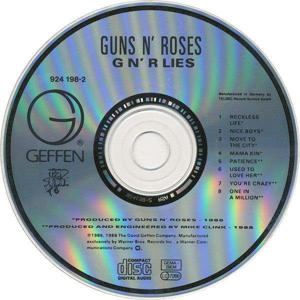 Guns N' Roses - G N' R Lies (CD) - Discogs image 3