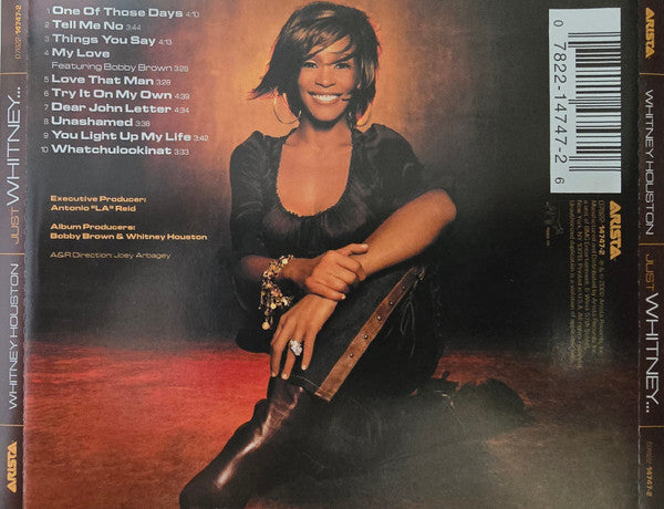 Whitney Houston - Just Whitney... (CD) - Discogs image 2