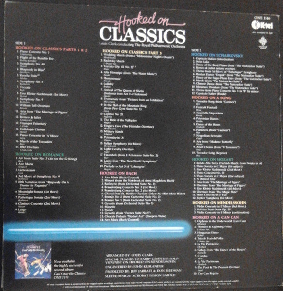Louis Clark Conducting Royal Philharmonic Orchestra - Hooked On Classics (LP) - Discogs image 2