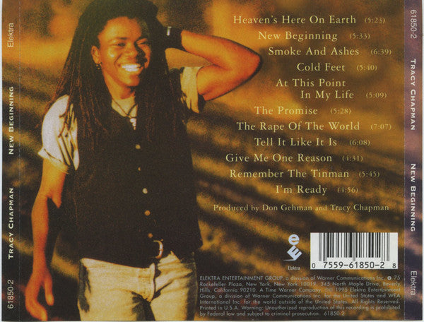 Tracy Chapman - New Beginning (CD) - Discogs image 2