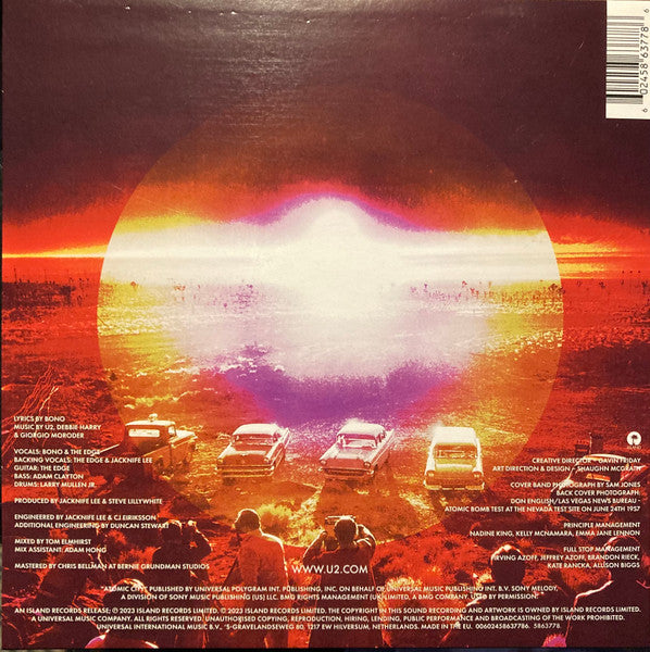 U2 - Atomic City (7") - Discogs image 2