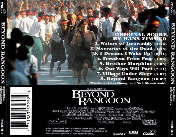 Hans Zimmer - Beyond Rangoon (Original Motion Picture Soundtrack) (CD) - Discogs image 3