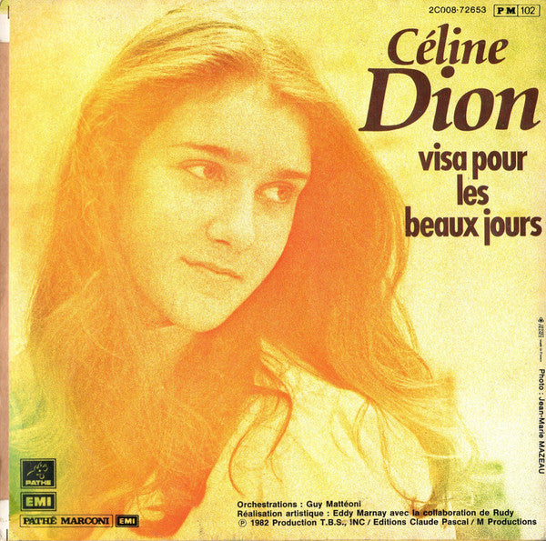 Céline Dion - D'amour Ou D'amitié (7") - Discogs image 2
