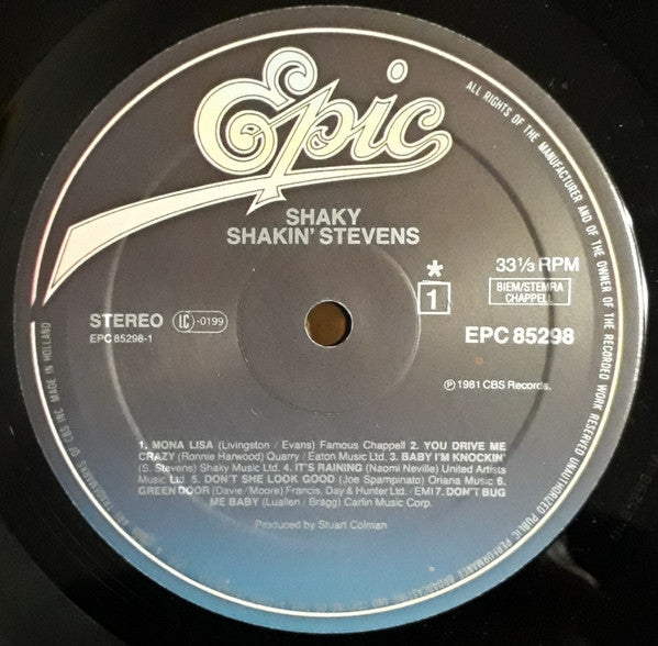 Shakin' Stevens - Shaky (LP) - Discogs image 5
