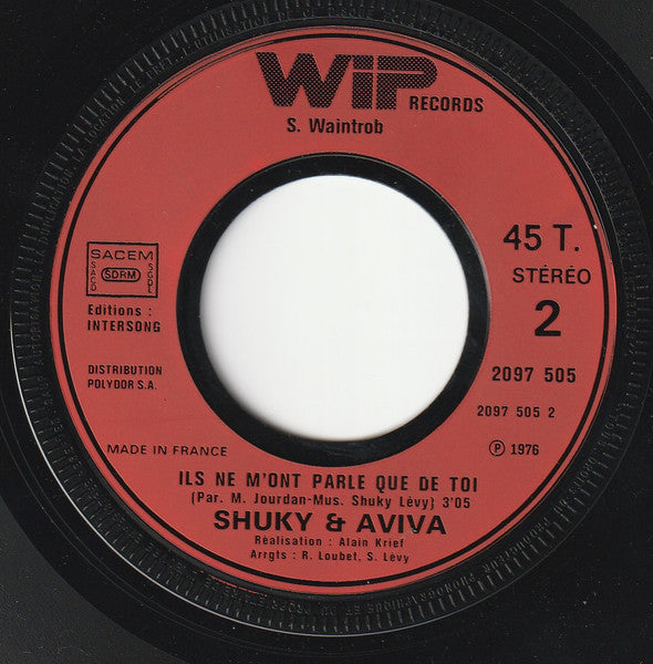 Shuky & Aviva - Fête L'amour (7") - Discogs image 4
