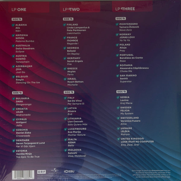 Various - Eurovision Song Contest Vienna 2026 (3xLP) - Discogs image 3