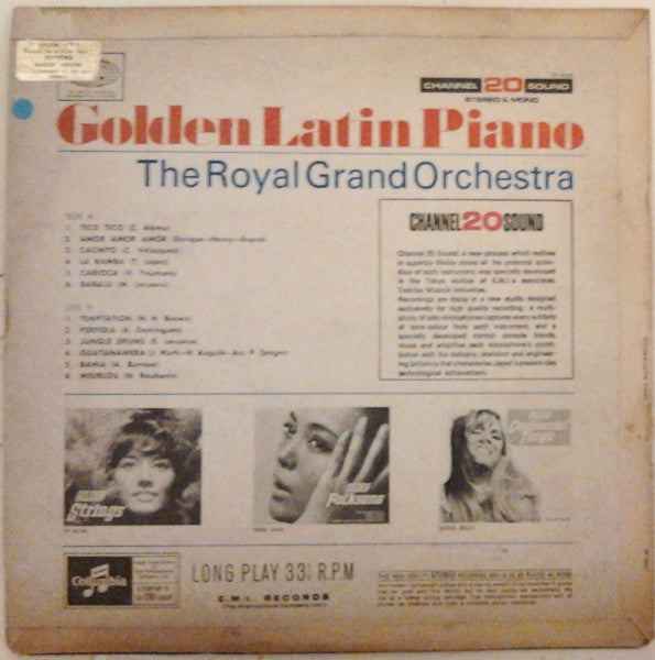 Royal Grand Orchestra, The - Golden Latin Piano (LP) - Discogs image 2