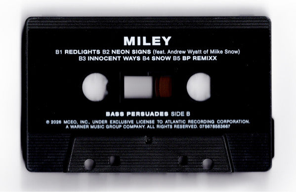 Miley Cyrus - Bass Persuades (Cassette) - Discogs image 4