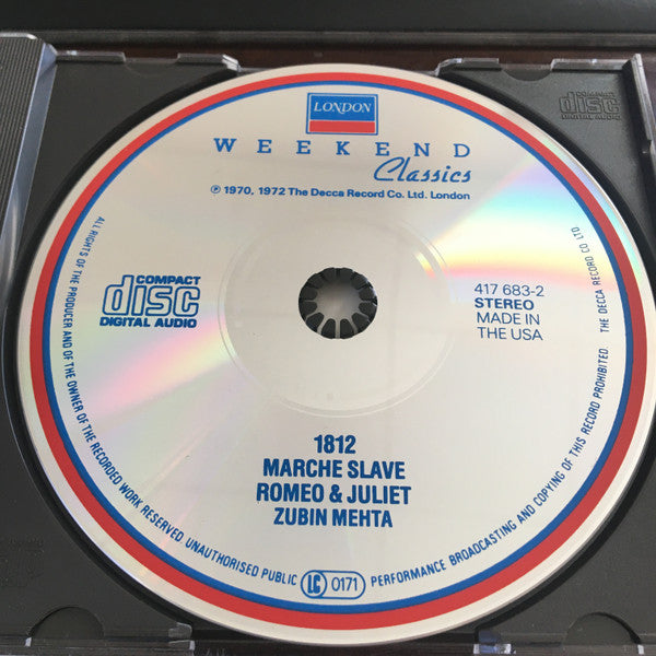 Pyotr Ilyich Tchaikovsky / Los Angeles Philharmonic Orchestra, Zubin Mehta - 1812 / Marche Slave / Romeo & Juliet (CD) - Discogs image 3