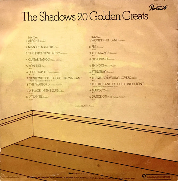 Shadows, The - 20 Golden Greats (LP) - Discogs image 2