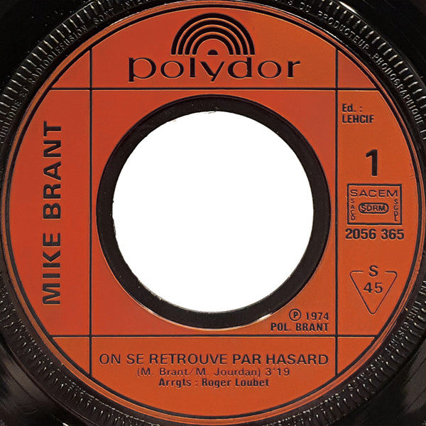 Mike Brant - On Se Retrouve Par Hasard (7") - Discogs image 3
