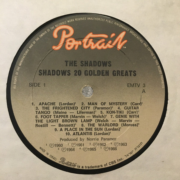 Shadows, The - 20 Golden Greats (LP) - Discogs image 3