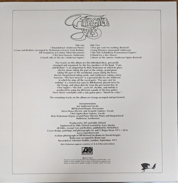 Yes - Fragile (LP) - Discogs image 7