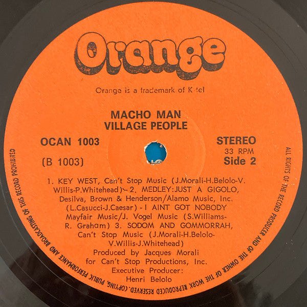Village People - Macho Man (LP) - Discogs image 4