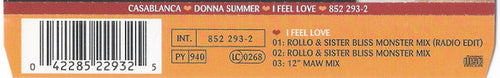 Donna Summer - I Feel Love (CD) - Discogs image 2