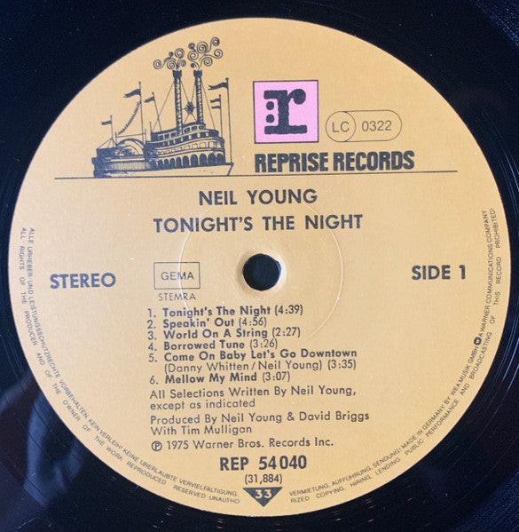 Neil Young - Tonight's The Night (LP) - Discogs image 4