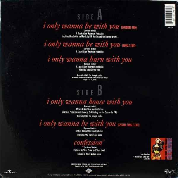 Samantha Fox - I Only Wanna Be With You (12") - Discogs image 2