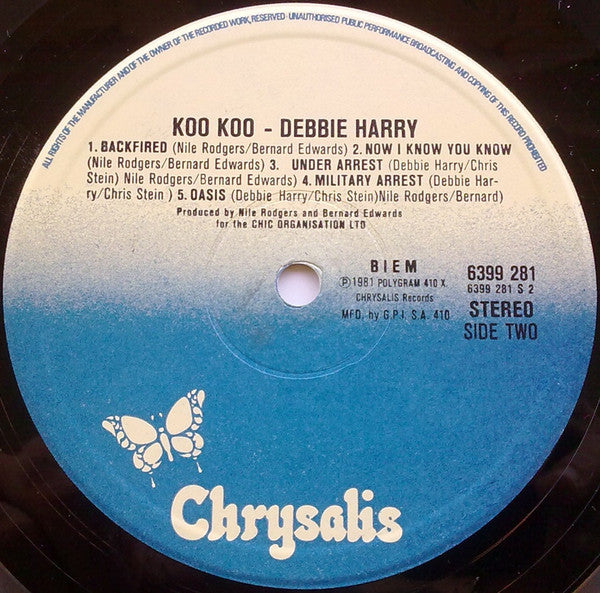 Deborah Harry - Koo Koo (LP) - Discogs image 4