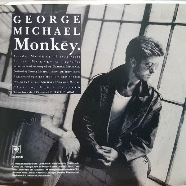 George Michael - Monkey (7") - Discogs image 2