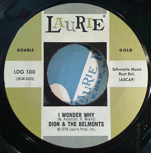 Dion (3) / Dion & The Belmonts - Runaround Sue / I Wonder Why (7") - Discogs image 2