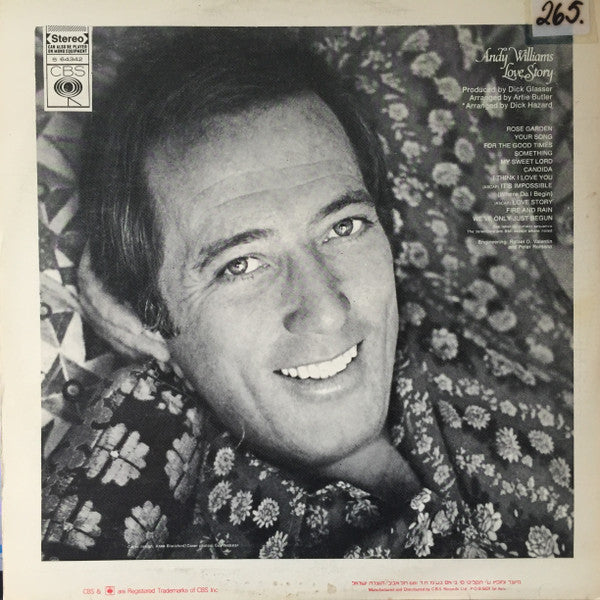 Andy Williams - Love Story (LP) - Discogs image 2