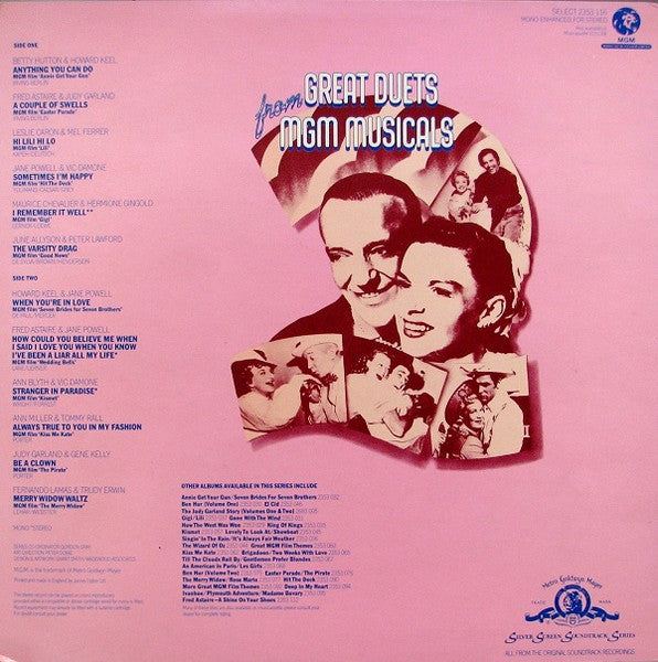 Various - Great Duets From MGM Musicals (LP) - Discogs image 2
