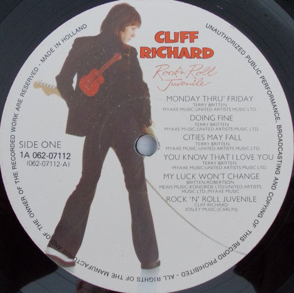 Cliff Richard - Rock 'N' Roll Juvenile (LP) - Discogs image 3
