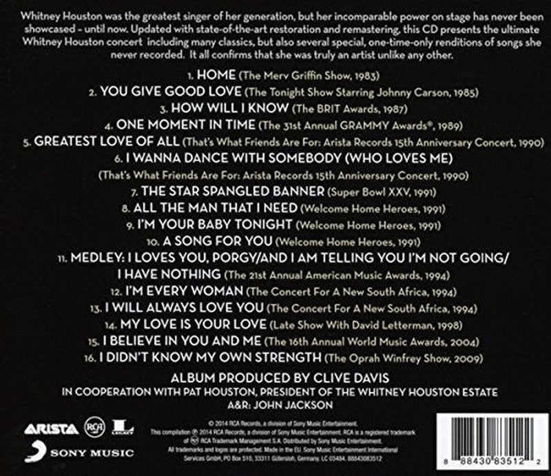 Whitney Houston - Live: Her Greatest Performances (CD) - Discogs image 2