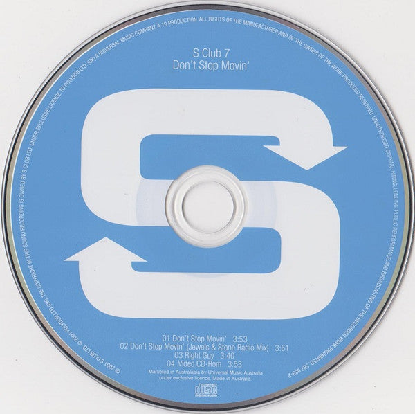 S Club 7 - Don't Stop Movin' (CD) - Discogs image 4