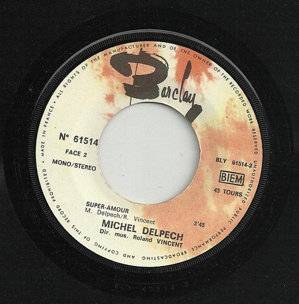 Michel Delpech - La Vie, La Vie (7") - Discogs image 4