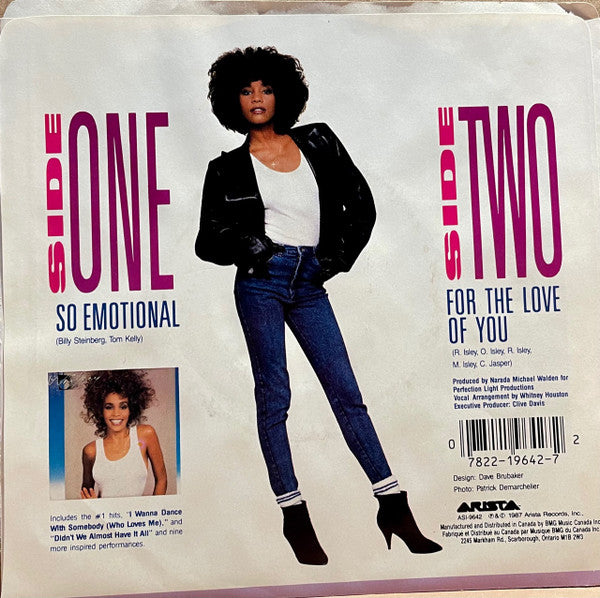 Whitney Houston - So Emotional (7") - Discogs image 2
