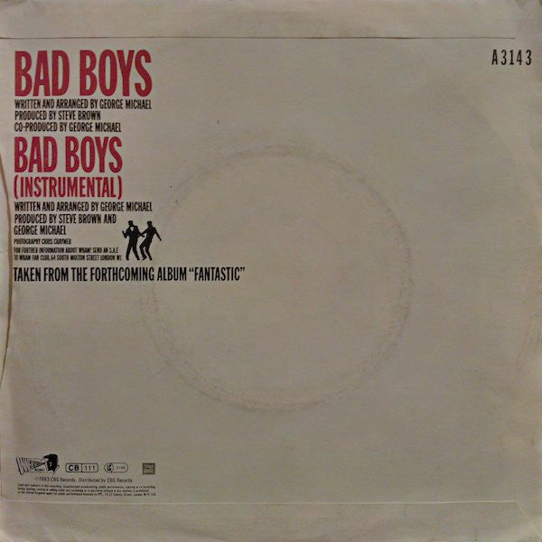 Wham! - Bad Boys (7") - Discogs image 2