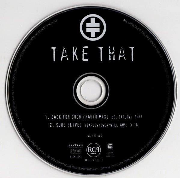 Take That - Back For Good (CD) - Discogs image 3