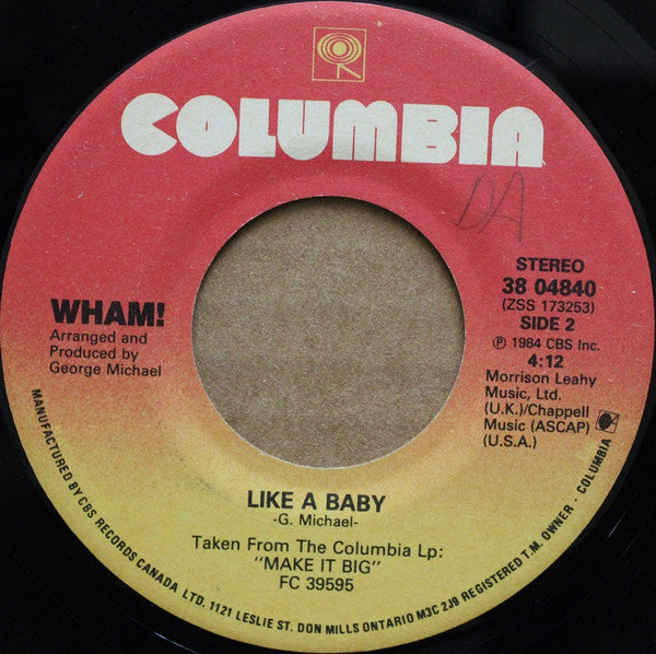 Wham! - Everything She Wants (Remix) (7") - Discogs image 4