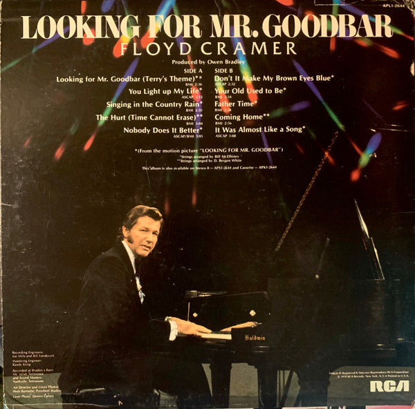 Floyd Cramer - Looking For Mr. Goodbar (Terry's Theme) (LP) - Discogs image 2